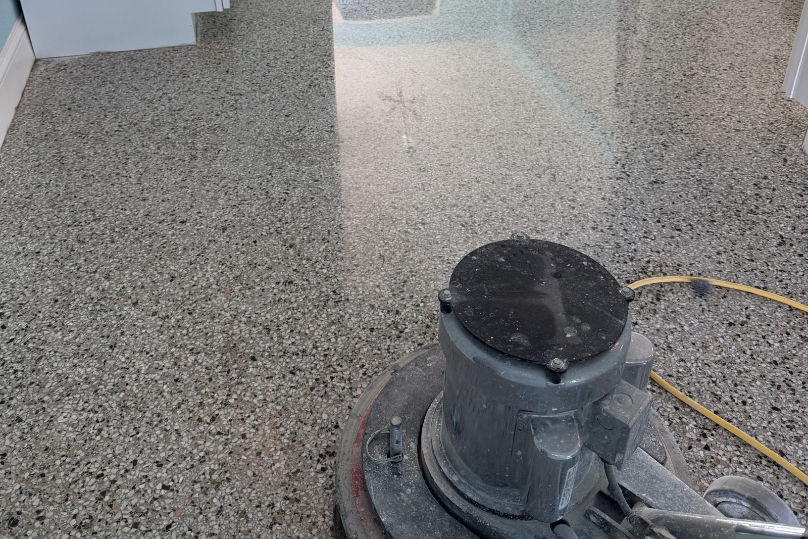 terrazzo polishing process Tampa diamond grinding