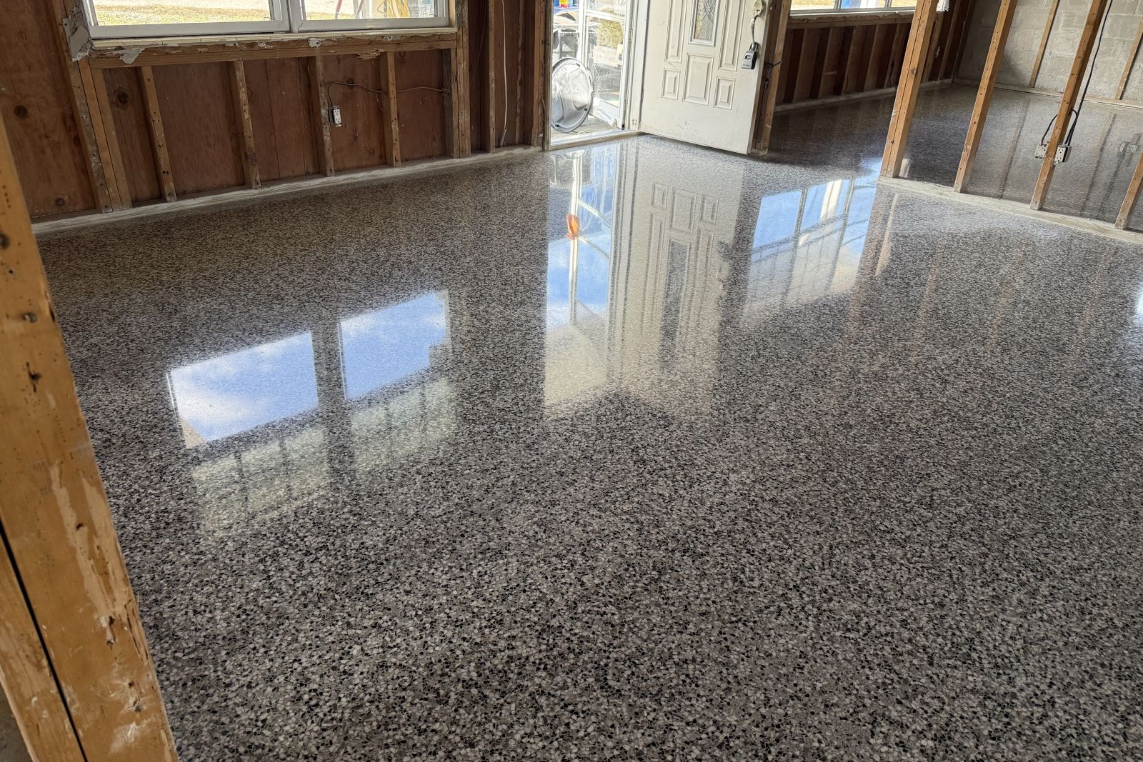 terrazzo polishing Tampa high gloss finish
